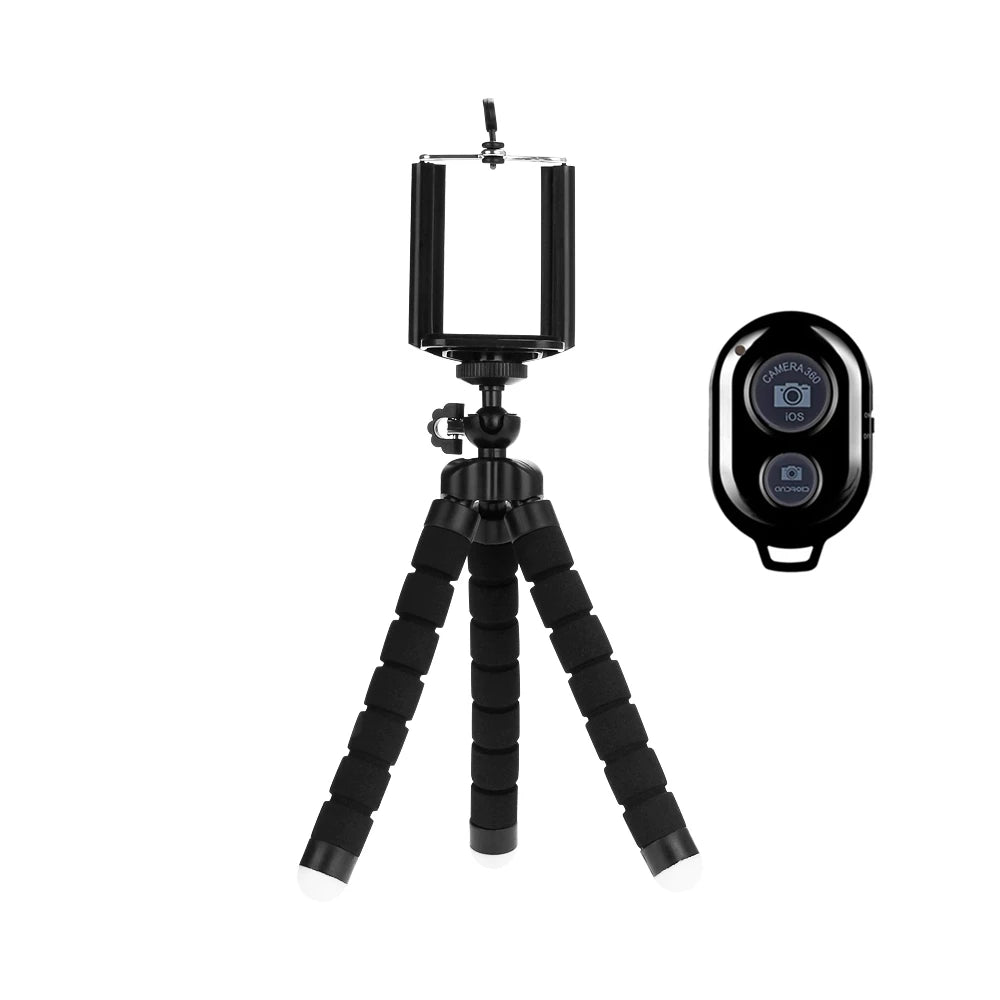 Trépied Octopus Flexible pour Smartphone — Mini Trépied + Clip Universel