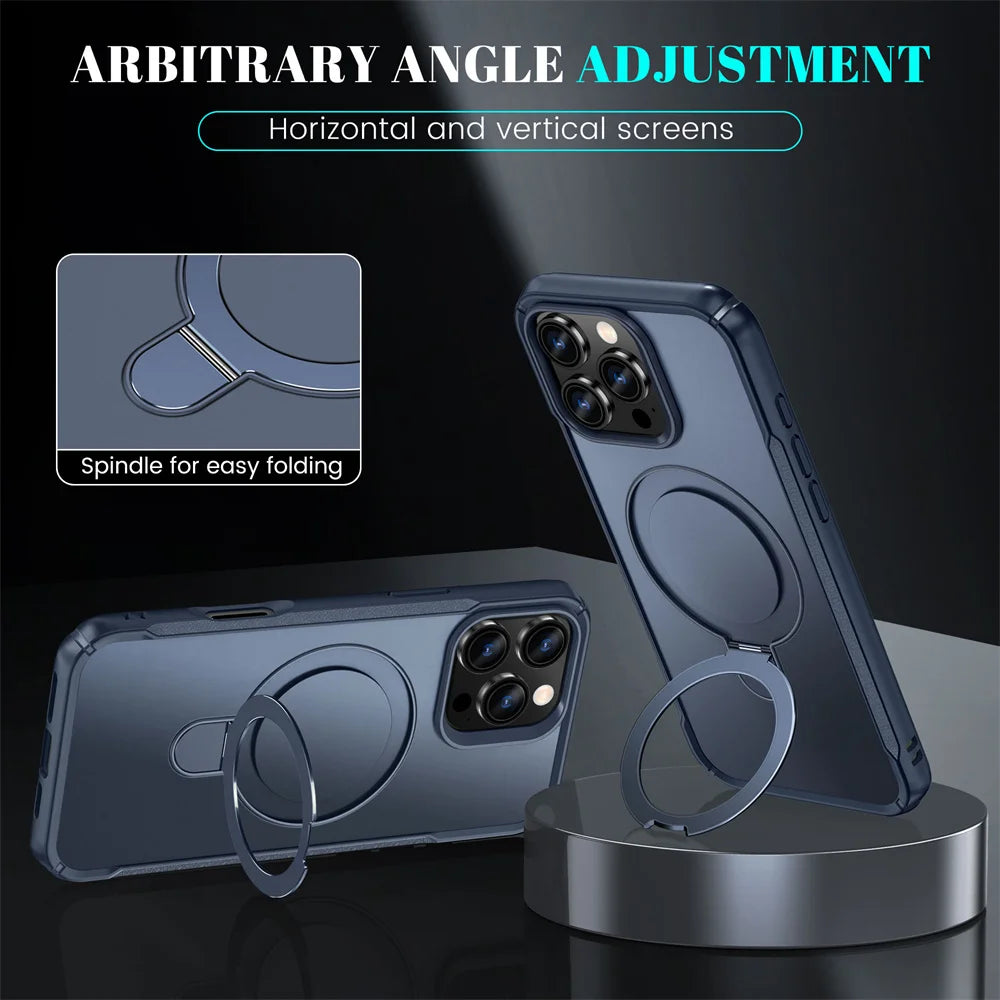 Coque Magnétique Pliable avec Support – Compatible MagSafe pour iPhone