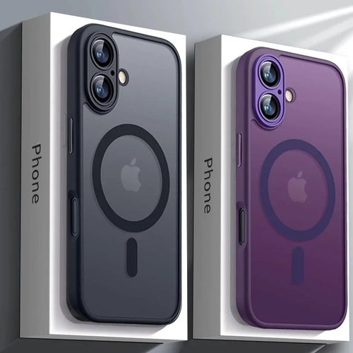Coque Magnétique Antichoc MagSafe – Translucide Mate | iPhone 11 à 17