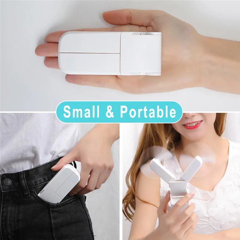 Mini Ventilateur Portable USB — Pliable & Rechargeable