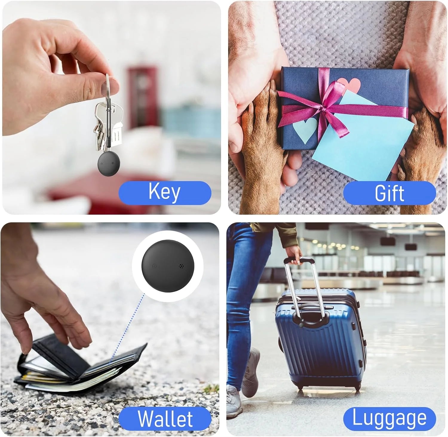 Traceur GPS Bluetooth — Compatible Apple Find My | Anti-Perte