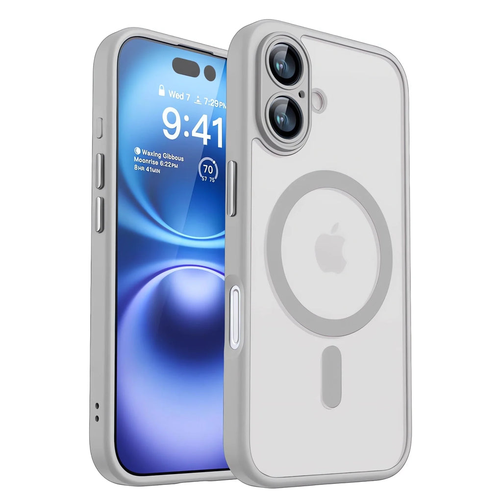 Coque Magnétique Antichoc MagSafe – Translucide Mate | iPhone 11 à 17