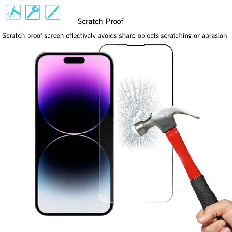 Verre Trempé iPhone — Protection Écran Anti-Rayures | iPhone 11 à 17