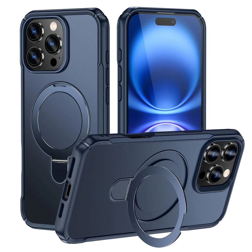 Coque Magnétique Pliable avec Support – Compatible MagSafe pour iPhone