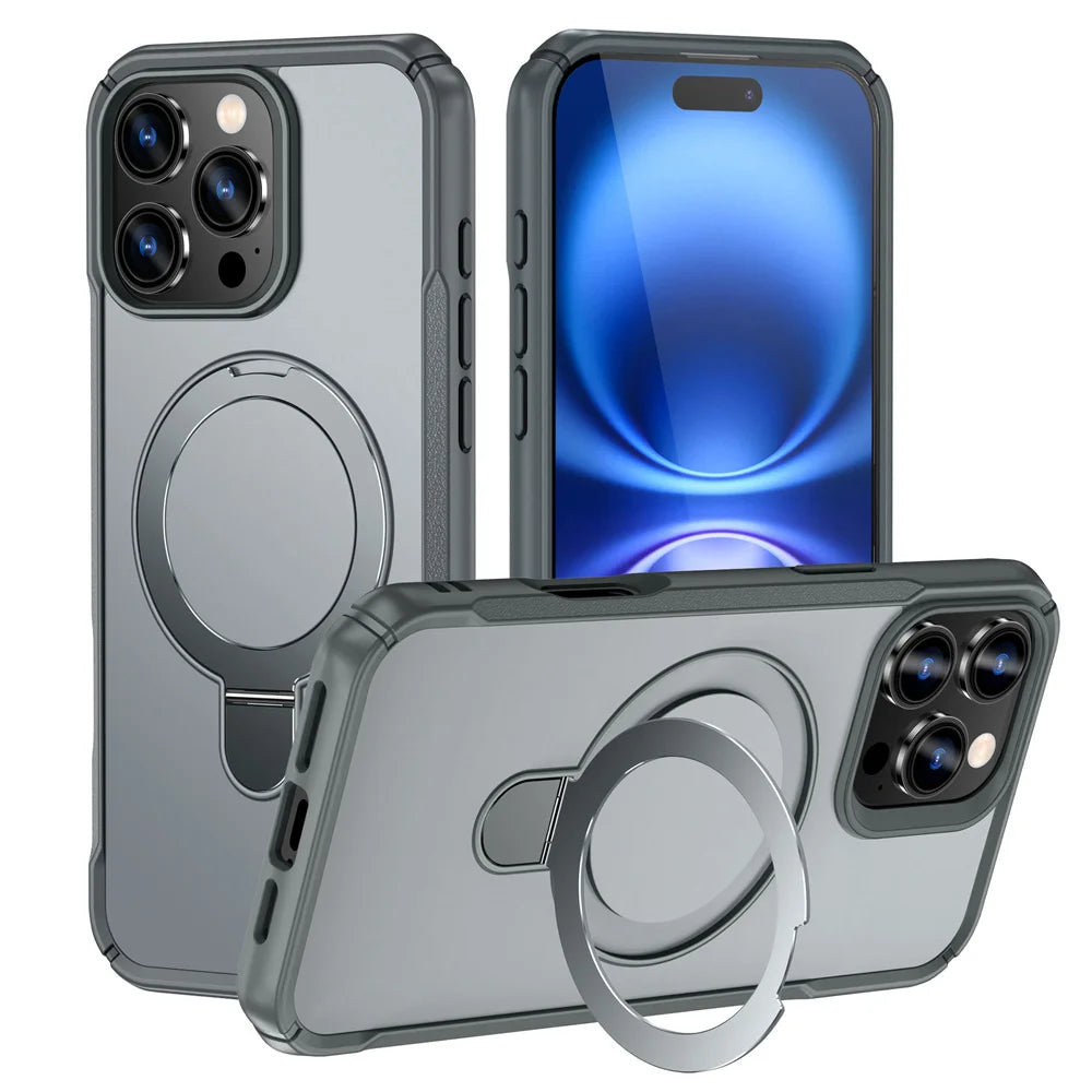 Coque Magnétique Pliable avec Support – Compatible MagSafe pour iPhone