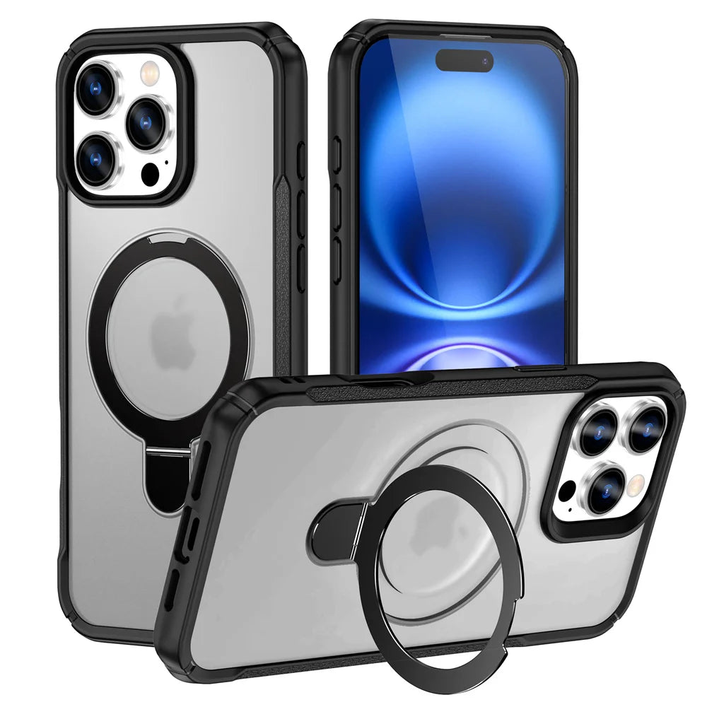 Coque Magnétique Pliable avec Support – Compatible MagSafe pour iPhone
