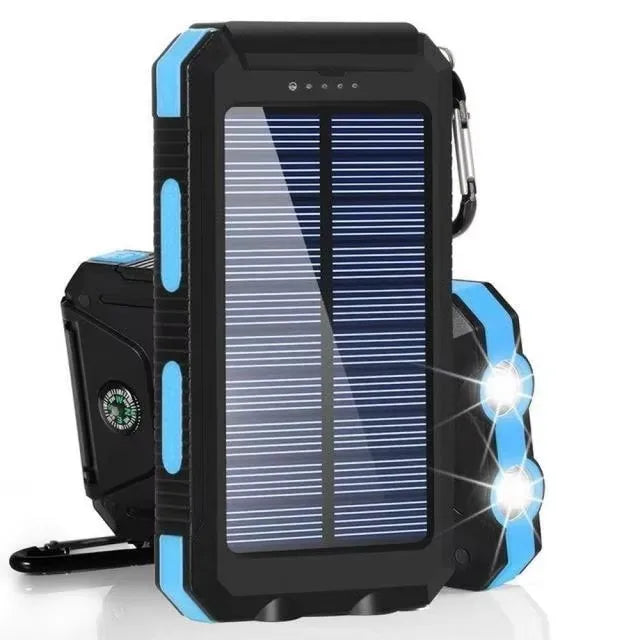 Batterie Solaire Portable 80000mAh — Chargeur Externe Ultra-Capacité