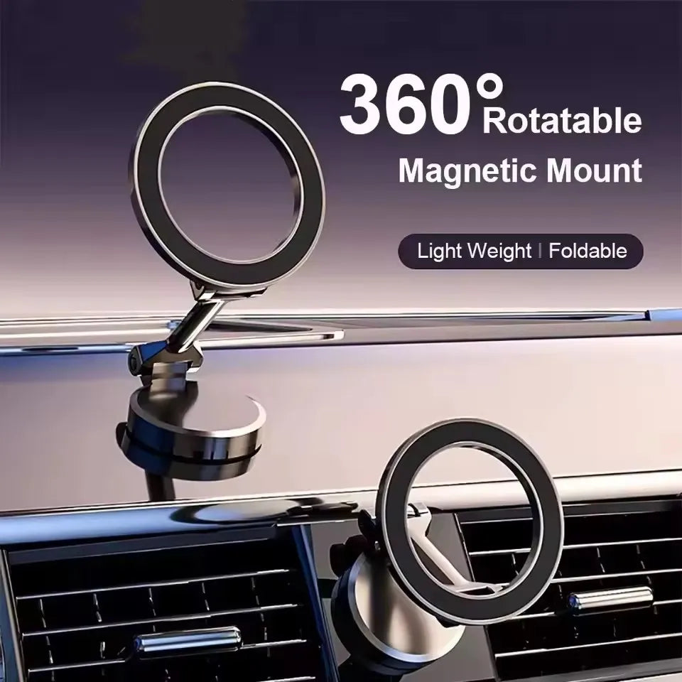 Support Magnétique Voiture MagSafe — Rotation 360°