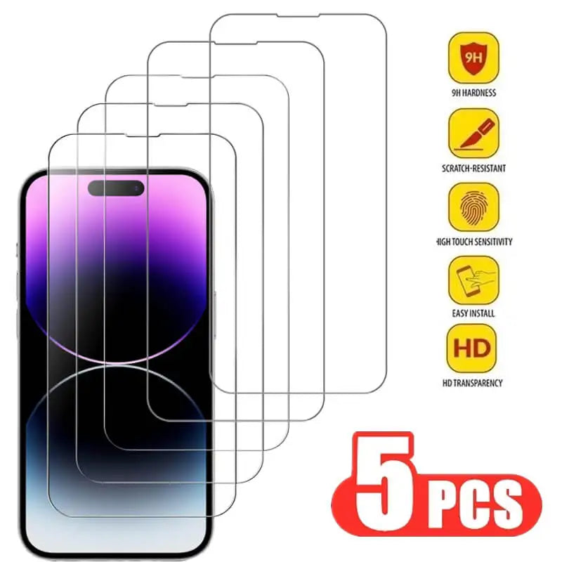 Verre Trempé iPhone — Protection Écran Anti-Rayures | iPhone 11 à 17