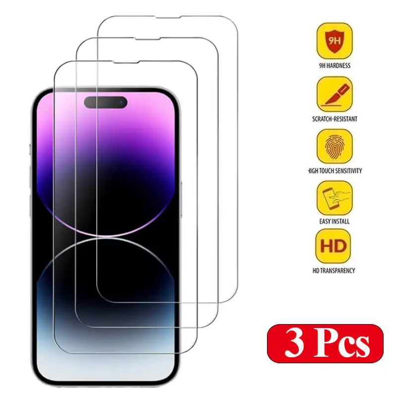 Verre Trempé iPhone — Protection Écran Anti-Rayures | iPhone 11 à 17