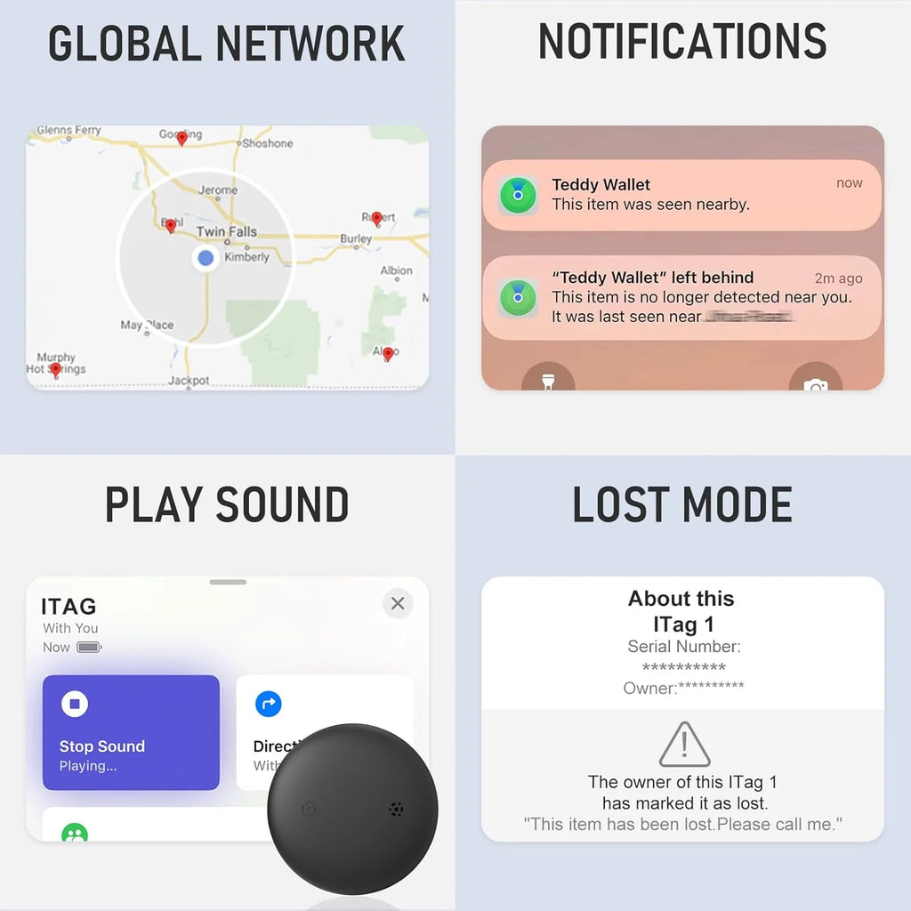 Traceur GPS Bluetooth — Compatible Apple Find My | Anti-Perte