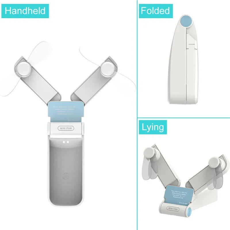 Mini Ventilateur Portable USB — Pliable & Rechargeable
