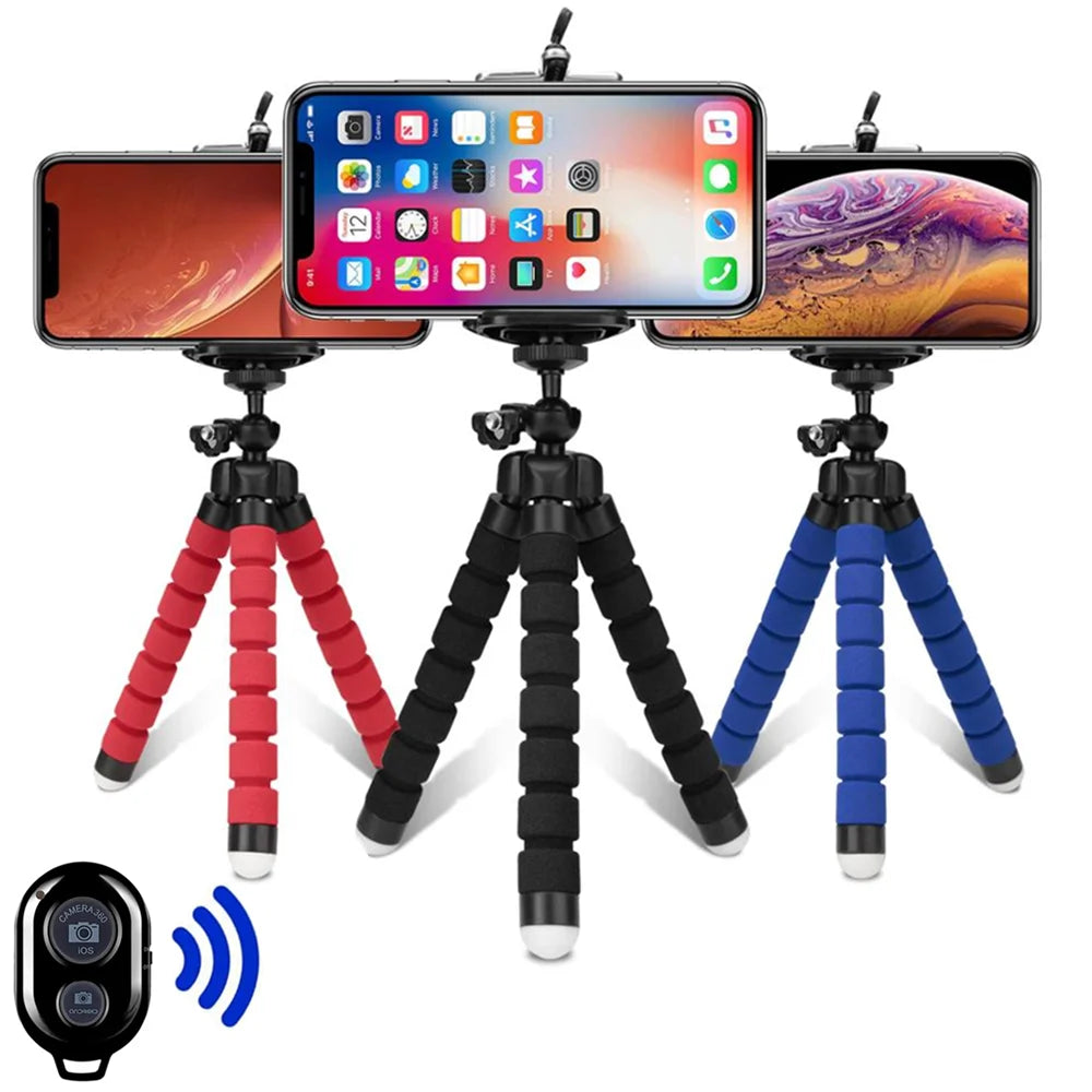 Trépied Octopus Flexible pour Smartphone — Mini Trépied + Clip Universel